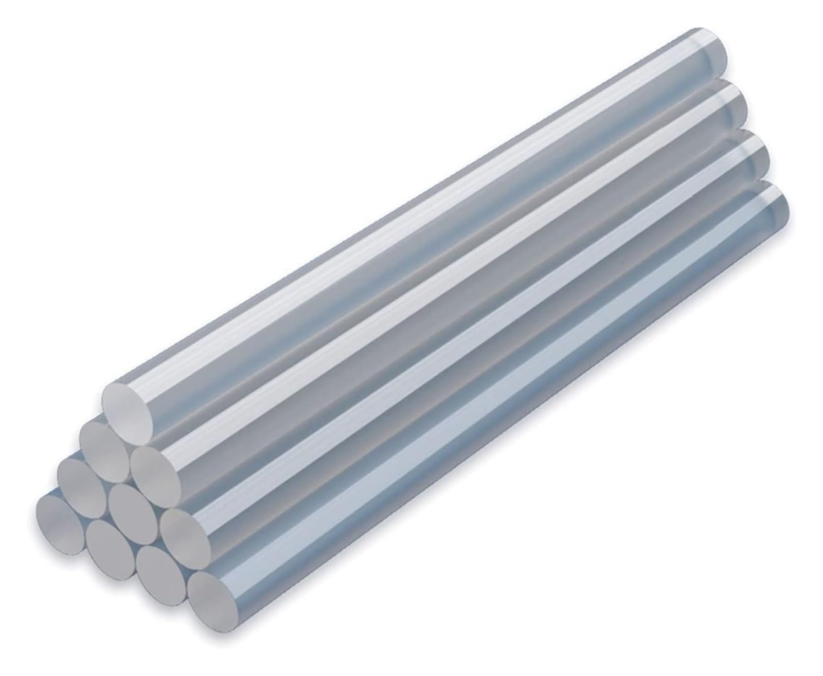 Bastoncini per pistola per colla a caldo, Stick di colla a caldo trasparenti varie dimensioni(40 Pieces,11x270mm)