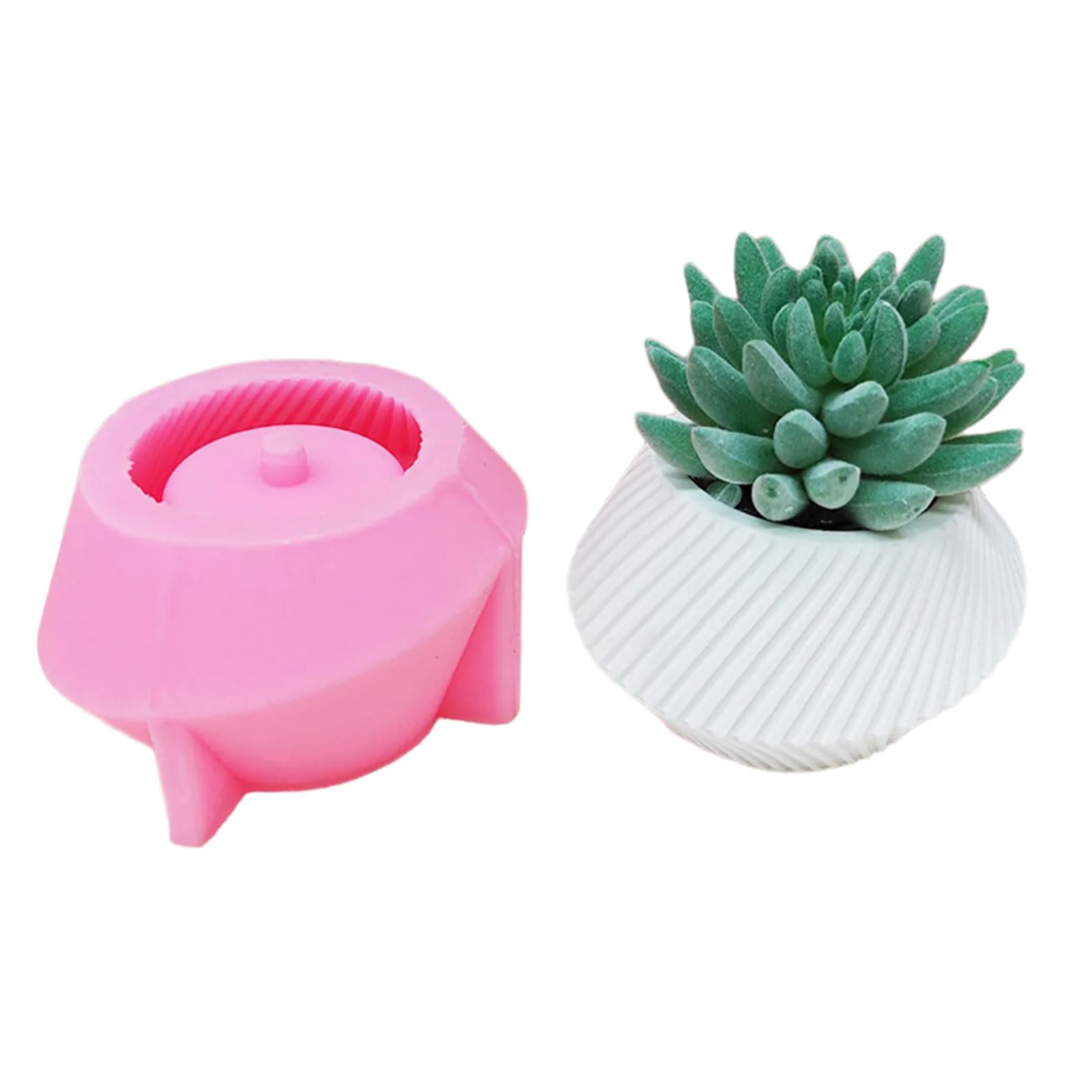 Tsophreniq Spirals Vases Silicone Molds Flower Pots Castings Concrete Cements Gypsum Succulents Planter Resins Spirals Vases Silicone Flower Pots Castings Clay Cements Gypsum