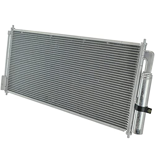 Image of TRQ A /C Condenser and Receiver Drier Assembly Compatible with 02-06 Nissan Altima 04-08 Maxima