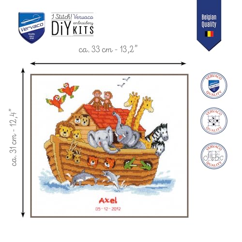 Point de croix compté kit complet pour broder un tableau facilement