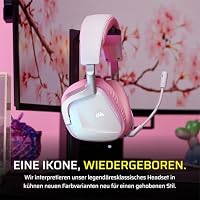 Corsair Void v2 Wireless Gaming-Headset mit Bluetooth für PC, PS5, PS4, Switch & Mobil – Dolby Atmos, Duale Wireless-Multiplattform, Langlebige Batterie, Schnellladen – Rosa – Ansicht 2
