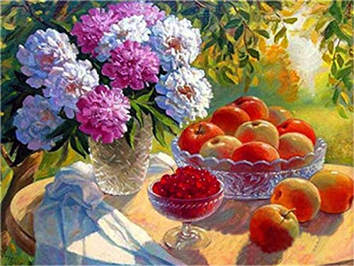 Kit peinture au diamant 5D pomme idée cadeau loisir créatif adulte
