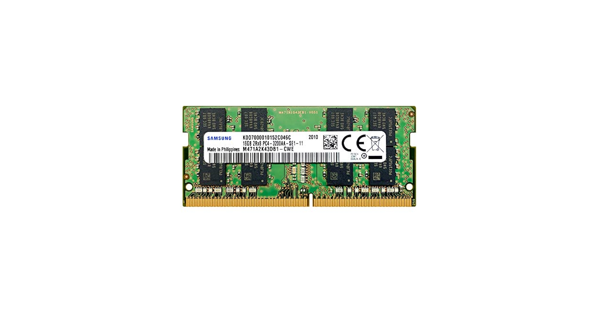 SAMSUNG PC4 3200 16GB×2（32GB） SO-DIMM Sam Original 32GB (2x16GB) DDR4 3200MHz PC4-25600 SODIMM