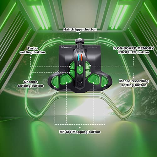 Wireless Back Button Strike Pack For Xbox Series X/S Controller, Controller Paddles Attachment Support Xbox Series X/S|Xbox One|Switch|Pc/Ps4 Platform,(Black) Standard Version #TOP4