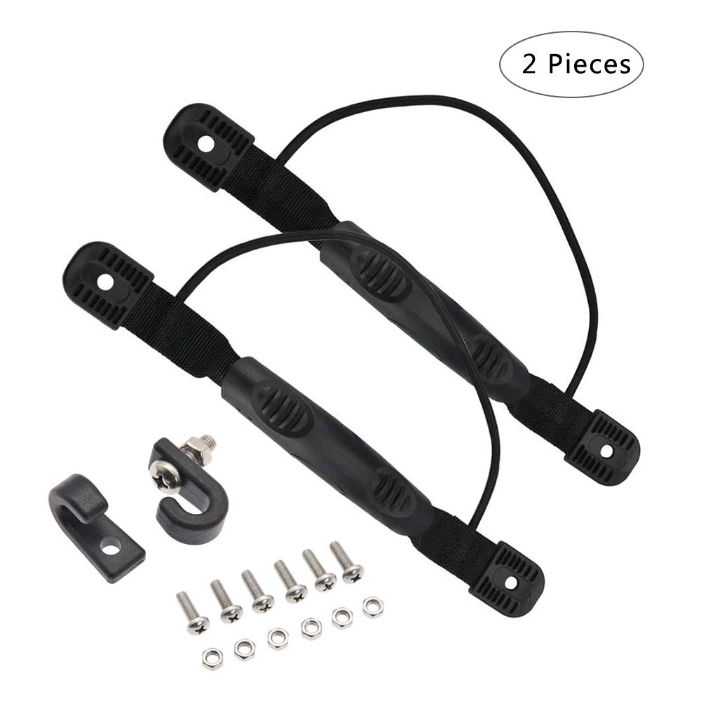 Zfdg Set Di 2 Maniglie Per Kayak In Nylon E PP – Maniglie Laterali A C Con Ganci A J, Viti Incluse, Per Canoa, Barca, SUP