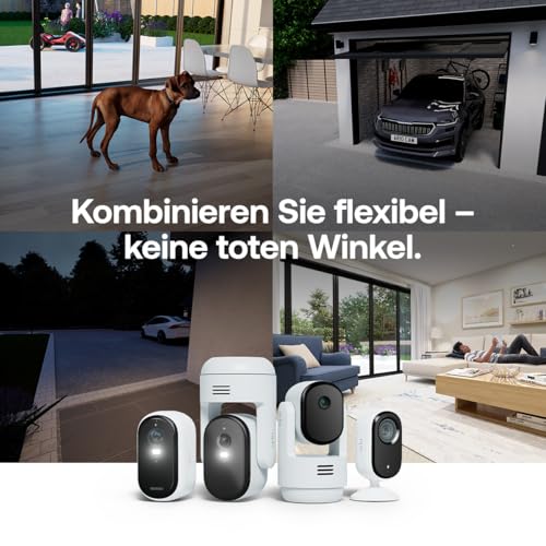 Arlo Essential 3 XL 2K Akku Überwachungskamera Aussen, WLAN, 3-Kamera-Set – Ansicht 3