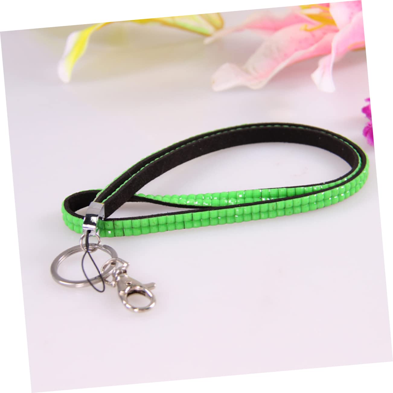 3 Set Cinghia Per Telefono Lanyard Con Strass Per Sicurezza Tracolla Per Cellulari E Chiavi Casual Per Attività Colore Casuale 5 Pezzi * 3