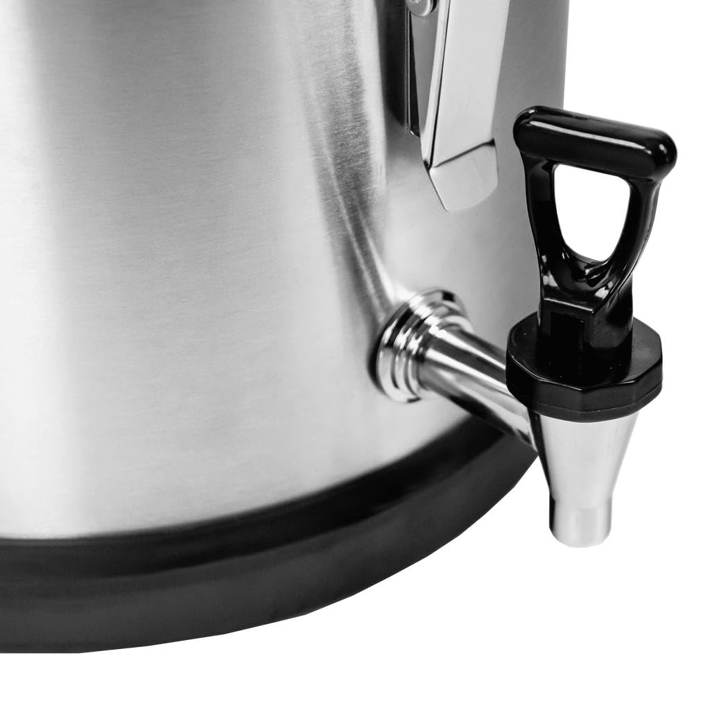 Mega-M Termo de Acero Inoxidable de 10L con Grifo. ¡Contenedor Gastronómico para Servir y Transportar Bebidas y Sopas de Forma Segura!