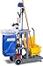 Carlisle FoodService Products Janitorial Cart Short Platform Cart with 25 Gallon Trash Bag for Restaurants, Hospitals, and Schools, Plastic, 45 X 19 X 39 Inches, Gray