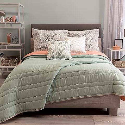 Vianney Basic Mint King Size Comforter Ultra-Thin Double View Cover