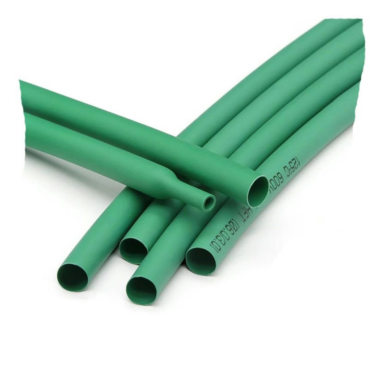 1~50m 2:1 Tubo termorretráctil termorretráctil Verde Diámetro 0,6 mm ~ 80 mm Cable de reparación de bricolaje Protector de cable Manguito Tubo de envoltura-14 mm-50 metros