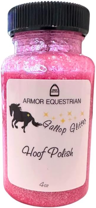 Horse Gallop Glitter Gift Set, 4 Items - Hoof Polish, Body Glitter, Mane and Tail Gel, Shimmer Body Spray (Pink)