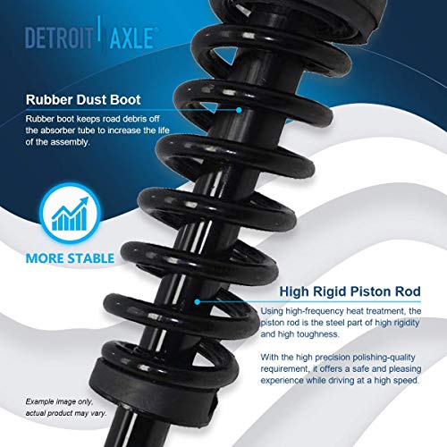 Image of Detroit Axle - Front End 16pc Suspension Kit for 05-08 Ford F-150, 06-08 Lincoln Mark LT, Upper Control Arms Lower Ball Joints Struts Tie Rods Sway Bars Rear Shock Absorbers Boots 2007 Replacement