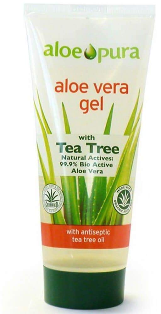 Aloe PuraOptima Organic Aloe Vera Gel With Tea Tree 200ml
