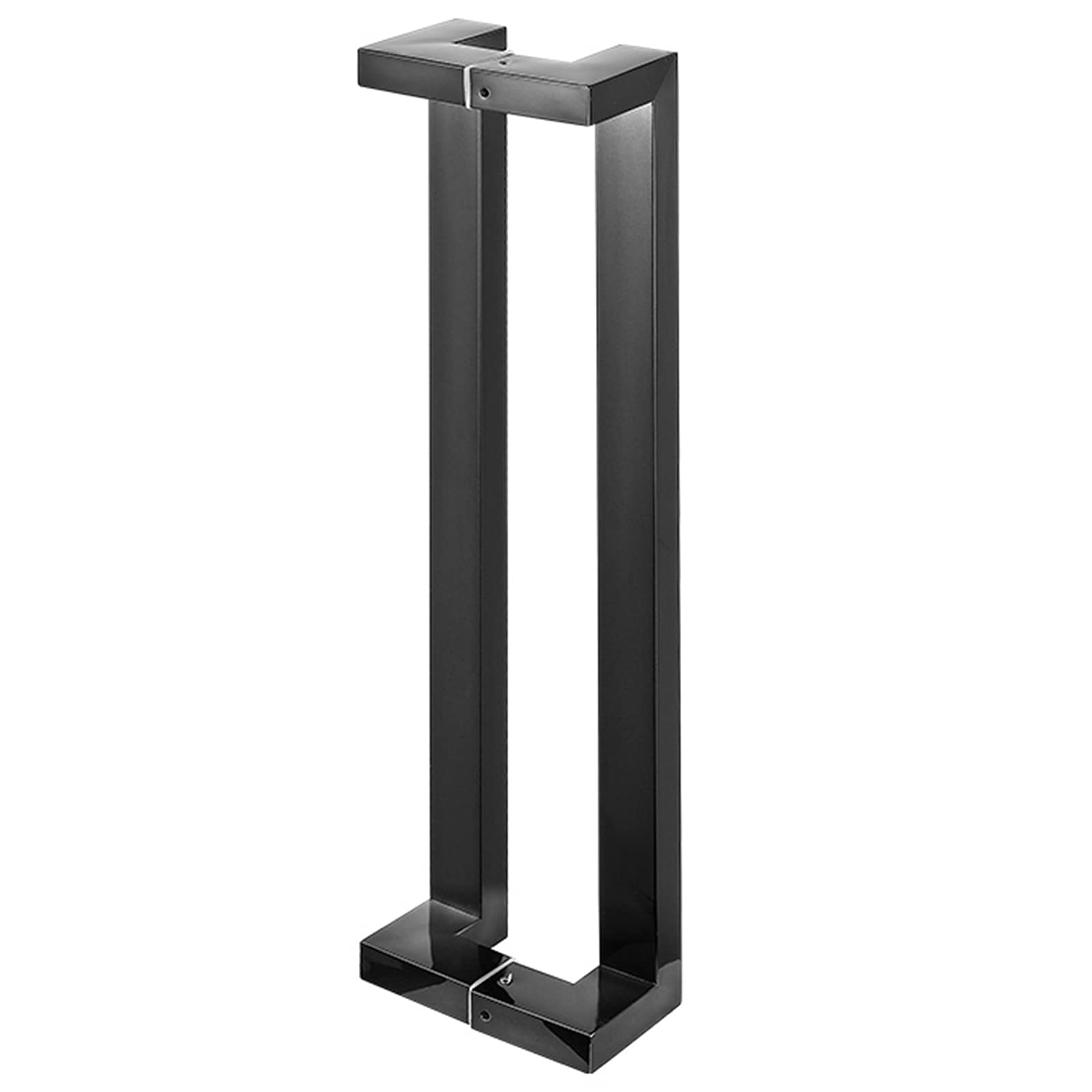 MXXQRHF Black Stainless Steel Double Sided Sliding Barn Door Handle, 80cm (31.5in) Push Pull Door Handles for Interior & Exterior, Modern Bathroom & Commercial Use