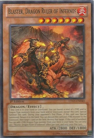 YU-GI-OH! - Blaster, Dragon Ruler of Infernos (LTGY-EN040) - Lord of The Tachyon Galaxy - 1st Edition - Rare