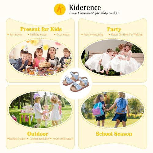 Image of Kiderence Toddler Girls Sandals Little Girls Kids Summer Shoes Toddler Sandals