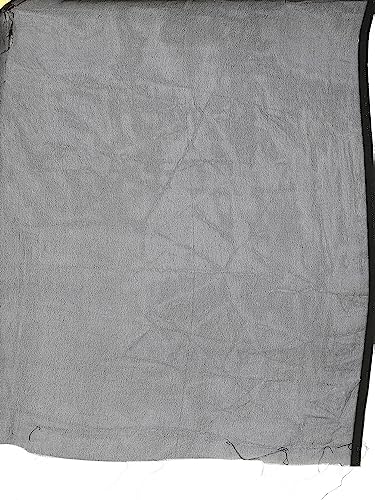 Image of AKHILAM Women's Black Embellished Georgette Saree With Unstitched Blouse Piece