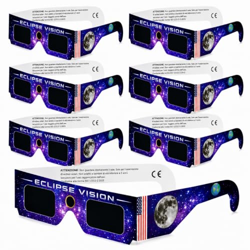 TK Gruppe Timo Klingler 6 gafas de eclipse solar – ISO 212312-2 – Gafas para eclipse 2026 – España y Europa – Gafas protectoras universales