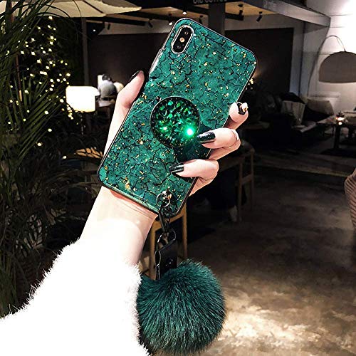 Jinghuash compatibile con Huawei Honor V20/View 20 custodia con peluche Ball, verde - Image 6