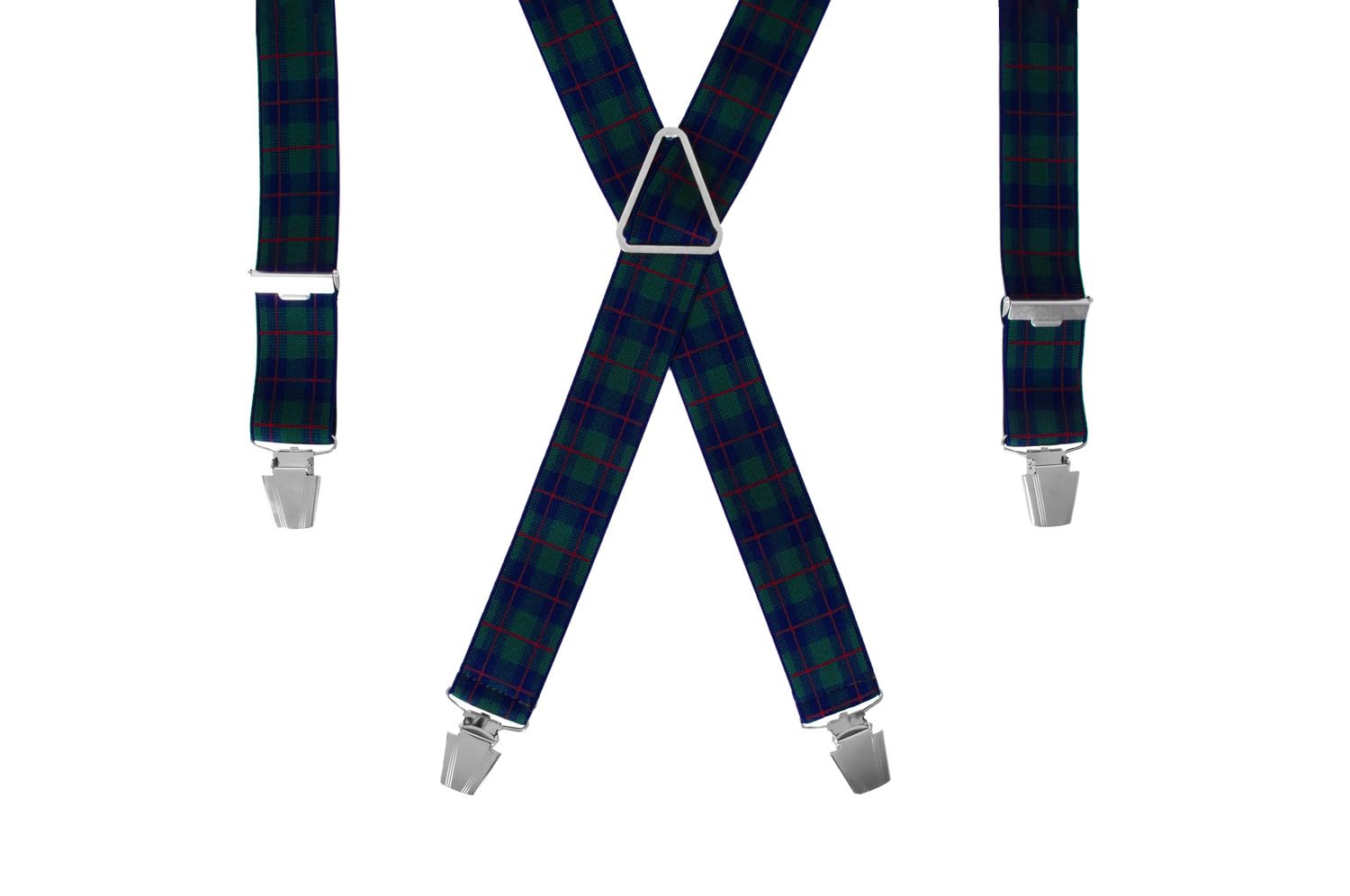 Gaspard Men's Braces Wide, Durable Elastic and Extra Strong Clips, X-Shaped Model, Made in France - Image 2