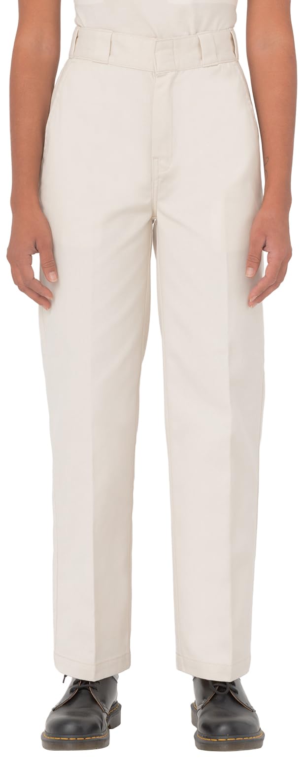 Dickies ELIZAVILLE REC Whitecap Gray Women Pants, Waist Size 26