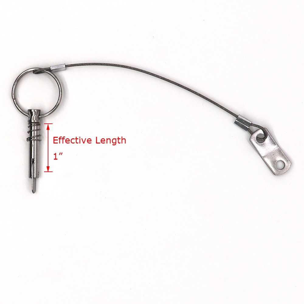 Uxcell 2-Pack Quick Release Pins, 316 Stainless Steel 6.3mm Dia., 30mm - View #5