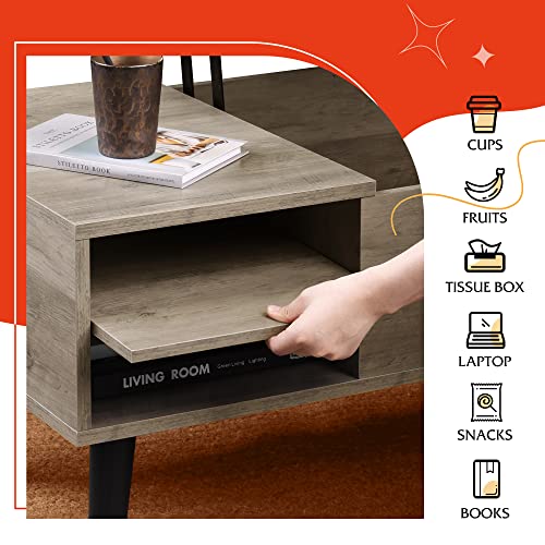 image for WLIVE Lift Top Coffee Table for Living Room,Small Coffee Table with St