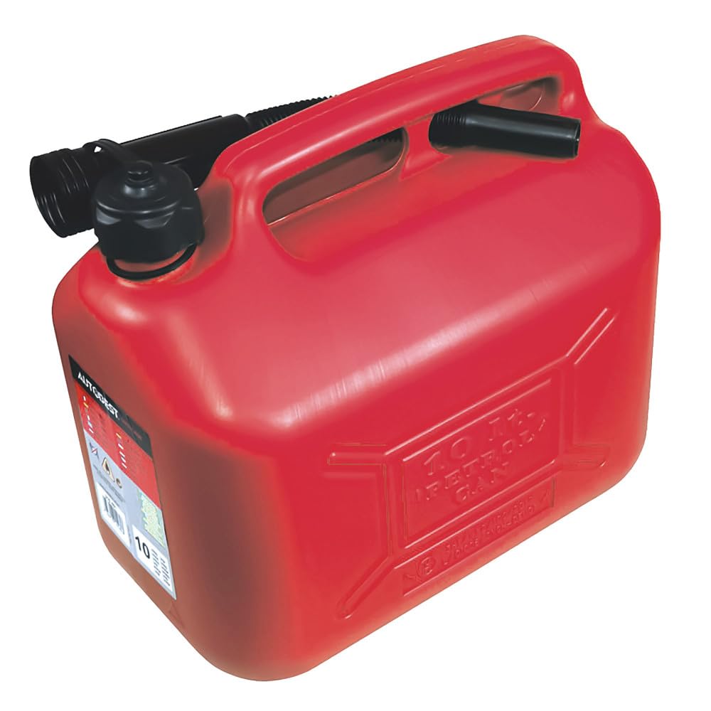 Autobest Jerrican Plastique 10 litres Homologue avec Bec verseur