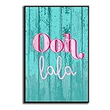 AXCISXK Ooh Lala Simplicity Wall Art Pictures Print Painting Canvas for Bedroom Living Room Office Dining Room Home Wall Decor 16x24inch(40x60cm)