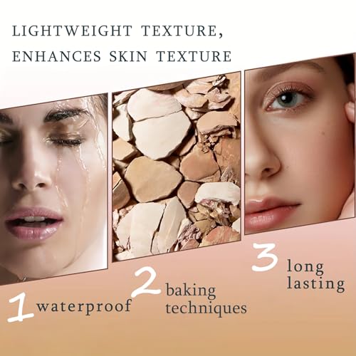 Image of Baked Pressed Powder, Matte Oil Control Setting Powder for Women Daily- 02 | Lightweight Pressed Face Powder with Soft-Focus Effect, Blendable Radiant Makeup Powder for Natural Everyday Look