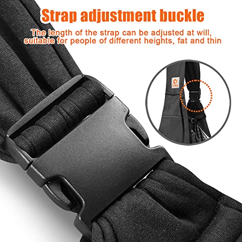 Tomkas Dog Sling Carrier With Adjustable Strap & Zipper Pocket Puppy Sling Carrier Dog Carring Carrier For Small Dogs Dog Holder For Chest Yorkie Carrier (Black) #TOP4