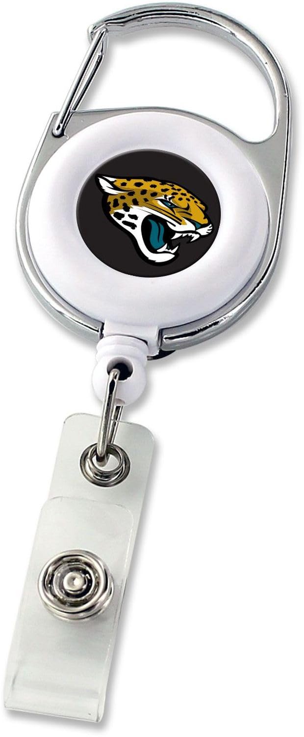 Aminco NFL Jacksonville Jaguars Deluxe Clip Badge Reel