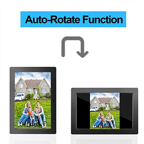 Digital Picture Frame 10.1 inch - Slideshow Electronic Photo Display with Motion Sensor and Auto-Rotation/180°HD IPS/Background Music/Calendar/Remote Control by FLYAMAPIRIT - Thumbnail 7