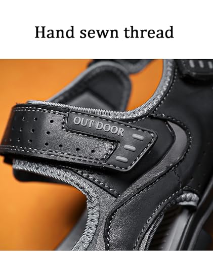 Men's Summer Sandals Casual Genuine Leather Beach Sandals Outdoor and Indoor Comfort Fisherman Sliper3