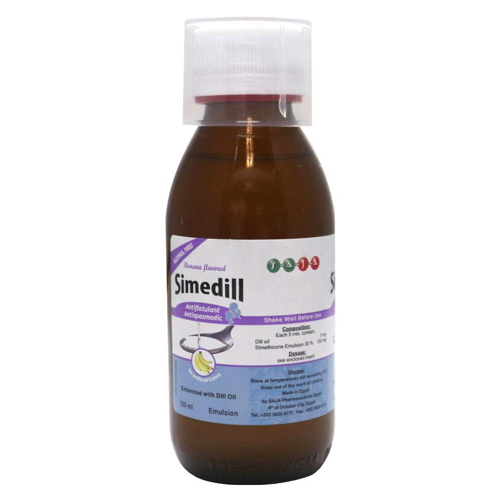 Simedill Antispasmodic Banana Emulsion 120 mL