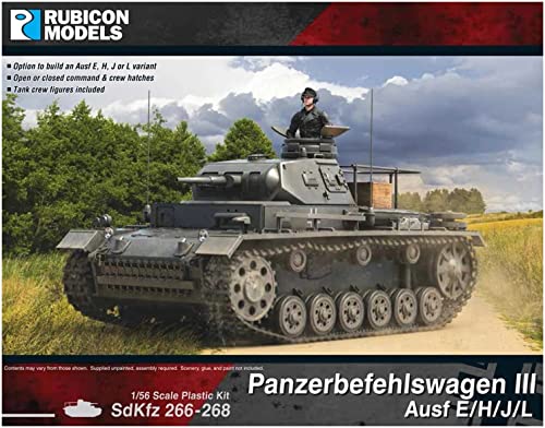 Panzerbefehlswagen III Ausf E/H/J/L Rubicon Models maquette de char d'assaut