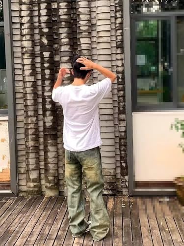 Men's American Denim Casual Wide-Leg Long Pants2