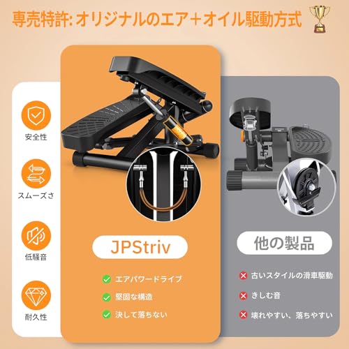 JPStriv ステッパー 静音 2025年アップグレードモデル TBJ-08 の商品画像 1