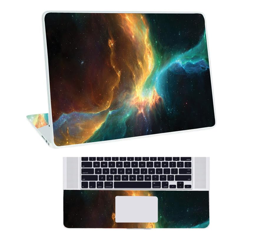 Galaxsia Space D10 Top+Wrist Pad Vinyl Laptop Skin/Sticker/Cover for 15 to 15.6 Inches Laptops Laminated-Removable-HD Quality Compatible for Hp-Dell-Sony-Lenovo-Asus etc.(15x10 Inches) (B0CQ54TY5F) Amazon Price History, Amazon Price Tracker