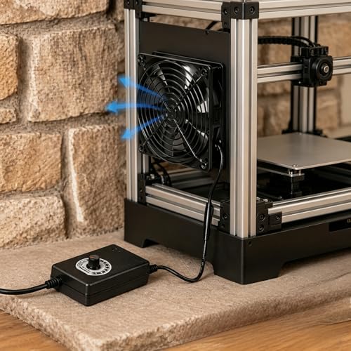 Ventilateur de refroidissement pour imprimante 3D et serre agricole 12V 120mm - 6