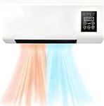 EpiCooler Wall Mount Fan With Remote Control, Air Conditioning System, Reversible Split Wall Mount Air Conditioner, Air Conditioner Without Outdoor Unit for Home, Bedroom, Living Room