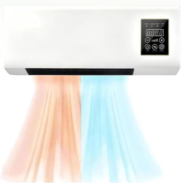 EpiCooler Wall Mount Fan With Remote Control, Air Conditioning System, Reversible Split Wall Mount Air Conditioner, Air Conditioner Without Outdoor Unit for Home, Bedroom, Living Room