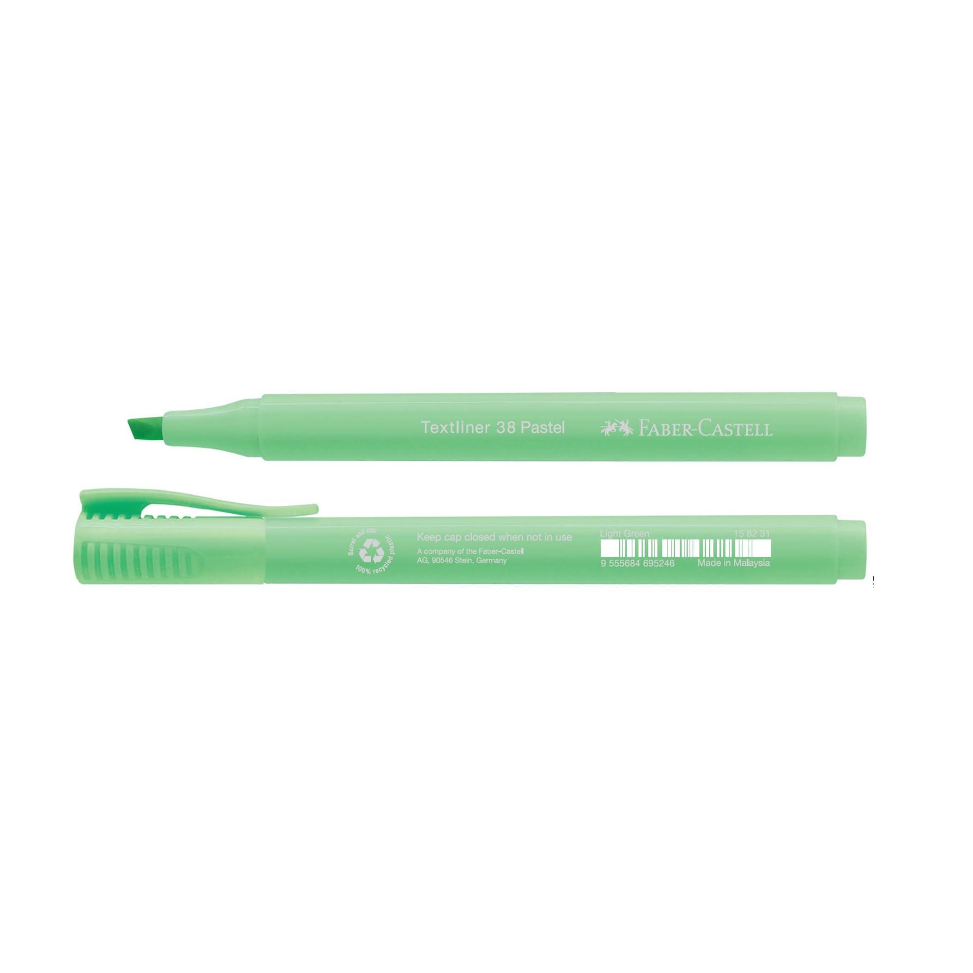 Faber-Castell 4 flamastry do zaznaczania tekstów w 38 pastelowych kolorach