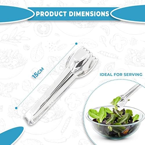 Steexu Sweet Tongs Kitchen Small - Ice Tongs for Bar Sugar Tongs - Buffet Serving Tongs Salad Tongs - Food Tongs Small Kitchen Tongs for Sweet Jars. (4)