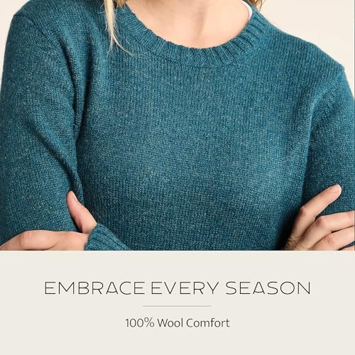 Image of Pendleton Women's Shetland Crew, 100% Soft Knit Wool Pullover, Classic Crewneck, Relaxed Fit, Comfortable Long-Sleeve Top