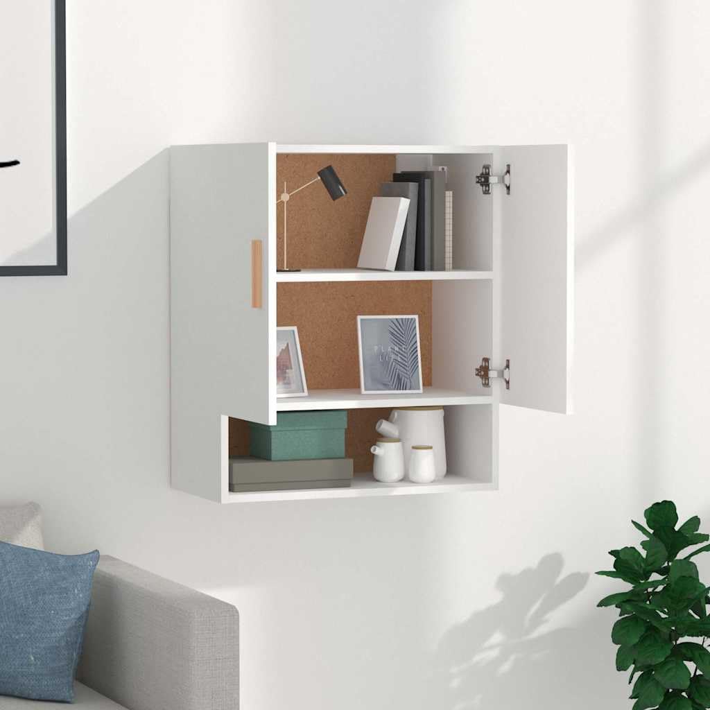 Wandschrank Weiß 60x31x70 cm Hängeschrank Küchenschrank