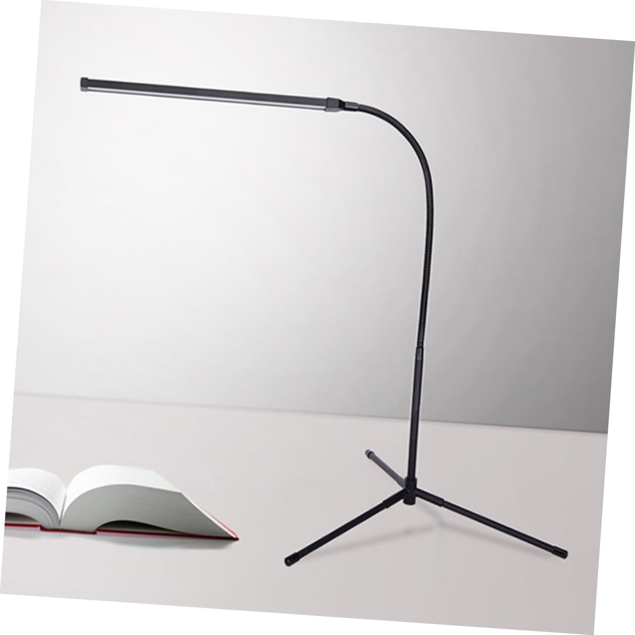 Gadpiparty Lampada da Lettura LED Dimmerabile con Braccio e Clip, Luce Antiabbagliamento, Alimentazione Usb, in Alluminio e Ferro per Scrivania e Comodino
