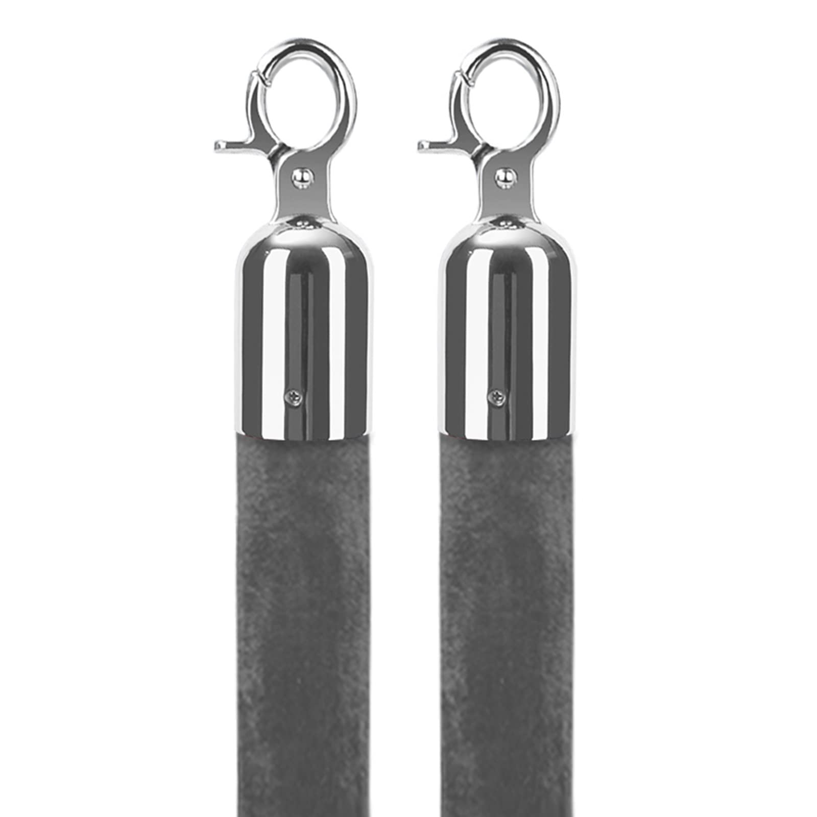 Barrière en corde de velours bleu roi avec embouts métalliques pour espace VIP