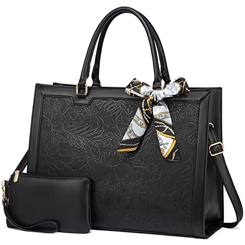 LOVEVOOK Laptop Bag for Women, Large Capacity Works Computer Tote ...